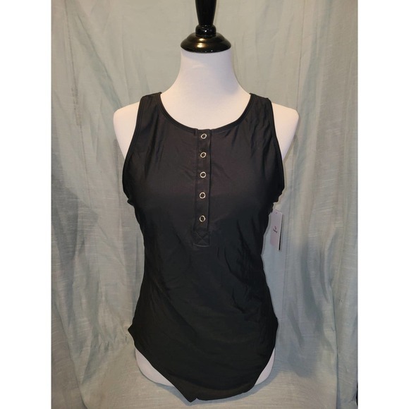Black Baleaf one piece swimsuit 40 - Picture 1 of 4